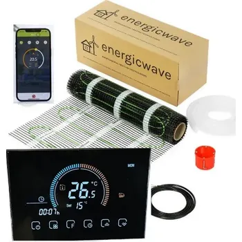 Topná rohož Sada topení vyhřívací podložka - vyhřívaná plocha 6 m2