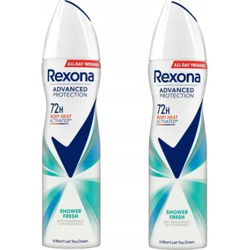 REXONA ADVANCED PROTECTION SHOWER FRESH DEODORANT PRO ŽENY VE SPREJI 150 ML X2