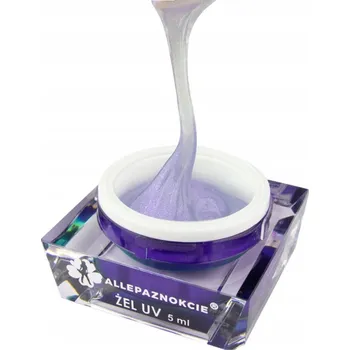 Lak na nehty Allepaznokcie 5ml odstíny růžové a fialové podkladový a stavební Gel