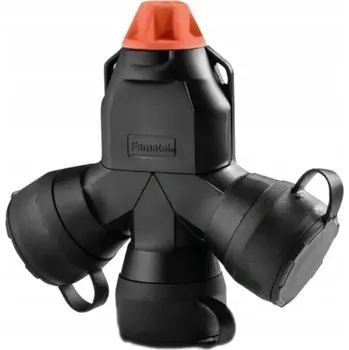 Elektrická zásuvka FAMATEL Zásuvka t-rozdělovač voděodolná IP54 s uzemněním 3F 16A 250V 187F-5