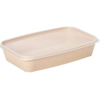 Dóza na potraviny SmartStore Plastová dóza Lunch Box, 1200 ml, latte, hnědá