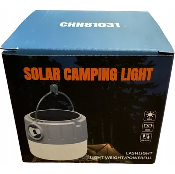 Stojací lampa Solární kempingová lampa s USB