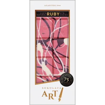 Čokoláda RUBY čokoláda JP Art Design 100g SOKOLATA AGAPITOS