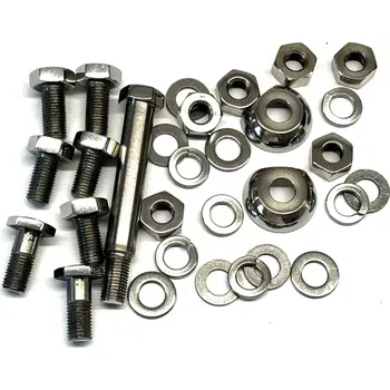 Moto sedlo Sada šroubů - tandemové sedlo Jawa Pérák - leštěná nerez