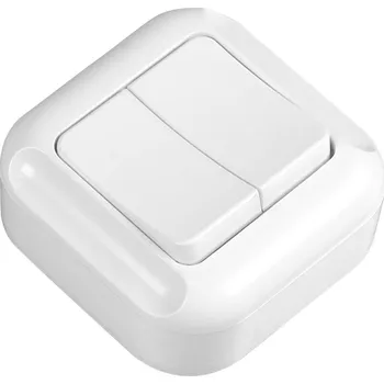 vypínač Dvojitý vypínač Klasik Timex-Elektro bílý WNT2TBBI