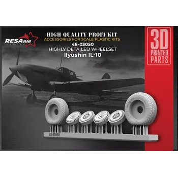 Plastikový model RESARM 1/48 Ilyushin IL-10 wheels set