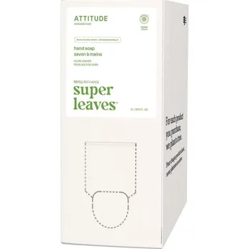 Mýdlo Přírodní mýdlo na ruce Super leaves s detoxikačním účinkem - olivové listy - náhradní kanystr Attitude 2 l