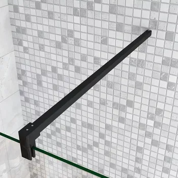 Vanová zástěna Vzpěra C90B, délka 900 mm, pro skla 6-10mm, černá