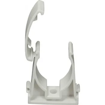 kabelová chránička DRŽÁK UZ UV 07.31 UZAMYKATELNÝ UV ODOLNÝ PRO UPEVNĚNÍ TRUBEK 18mm BÍLÝ x1