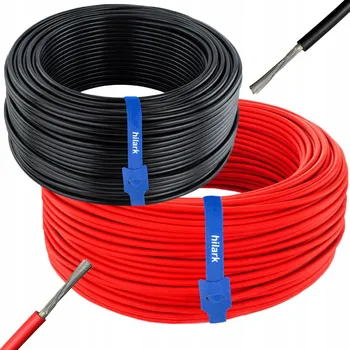 elektrický kabel SOLÁRNÍ KABEL 1x6 SADA ČERNÝ 1m + ČERVENÝ 1m