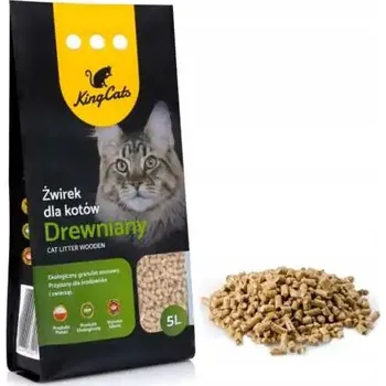 Podestýlka pro kočku Dřevěná Stelivo KingCats 5l