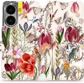 Pouzdro na mobilní telefon Flipové pouzdro Mobiwear - Xiaomi Poco X7 Pro - MP01S Rozkvetlá louka (Knížkové flip pouzdro, obal, kryt na mobil Xiaomi Poco X7 Pro - MP01S Rozkvetlá louka, materiál Umělá kůže + TPU - ochrana 360°, stojánek, silikonová vanička, magnetické zavírání)