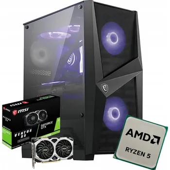 Stolní počítač Počítač AMD Ryzen 5 GTX 1660 SUPER 16 RAM 512 SSD Win 10