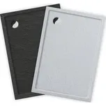 Roth Čtvercová nebo obdélníková akrylátová sprchová vanička FLAT STONE EFFECT Varianta: rozměry: 120x100 cm, barva: Antracit - (FLAT STONE ANTHRACITE 1200x1000 - 8000330)