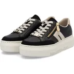 Dámské kožené polobotky M1912-00 Rieker černá Barva: schwarz, Velikost: 39