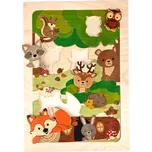 Hess Dřevěné puzzle liška a zvířátka z lesa