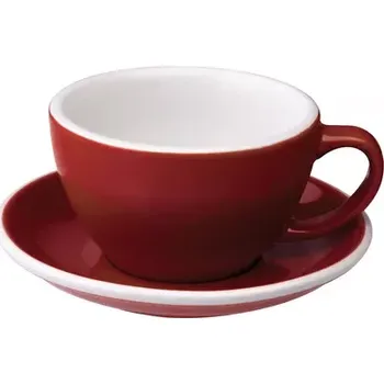 Loveramics Egg - Cafe Latte 300 ml Cup and Saucer - Red