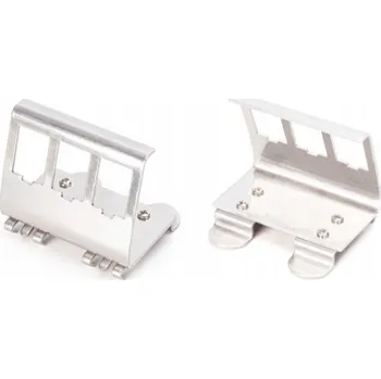 Síťový konektor Adaptér keystone na DIN lištu pro 3 keystone moduly