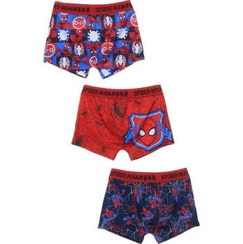 Set 3 chlapeckých boxerek Marvel Spider-man - tmavě modrá/červená Velikost: 140