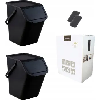 Odpadkový koš 2x Odpadkový koš Nádoba na třídění odpadu