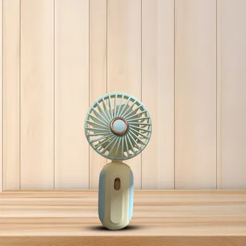 Domácí ventilátor Mini dobíjecí přenosný ventilátor MINI VENTILÁTOR USB - AQUA MODRÁ