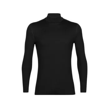 Icebreaker Mens 260 Tech LS Turtleneck, Black