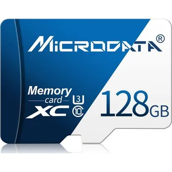 Paměťová karta MiCRODATA 128GB U3 Speed, TF microSD zápis 30MB/s, čtení 80MB/s