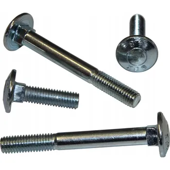 Šroub Vratový šroub M6x40 s hříbkovou hlavou Pozink 50 Ks DIN 603