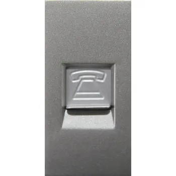 Elektrická zásuvka Telefonní zásuvka nástěnná MIUUN šedá