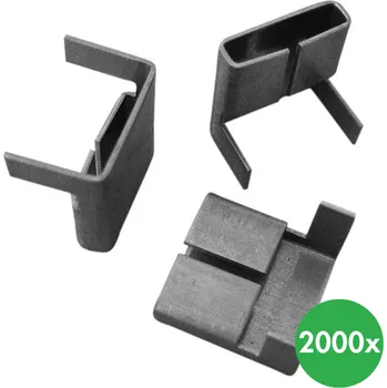 Organizace kabelů Spona pro ocelovou pásku, typ R 13 mm, 2000 ks
