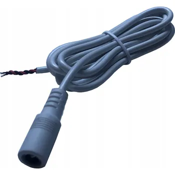 Kabel s DC konektorem 100 cm, 5,5x2,1 mm, bílý