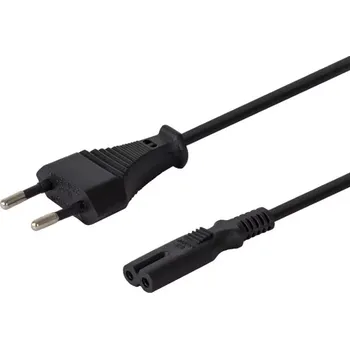 Napájecí kabel Plochý napájecí kabel dvoukolík C7, 3 m