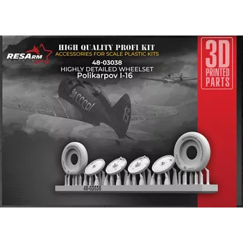 Plastikový model RESARM 1/48 Polikarpov I-16 wheels set