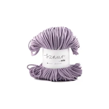 Příze Bavlněná šnůra MILA&nbsp;3&nbsp;mm - levandulová