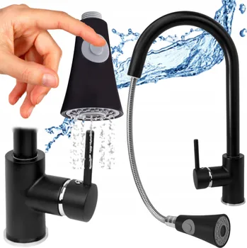 Vodovodní baterie Kuchyňská stojánková baterie APKOMFORT VICA černá