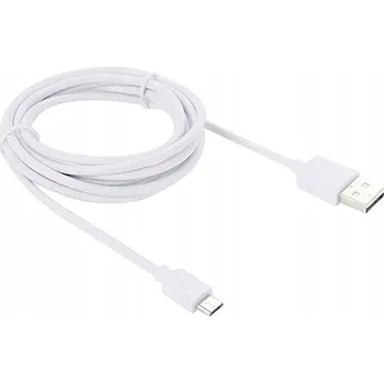 Datový kabel Kabel Toptel USB - microUSB typ B 3 m bílý
