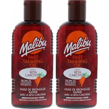 Přípravek na opalování Malibu Voděodolný olej na opalování s mrkví a kokosem 200 Ml x 2 ks