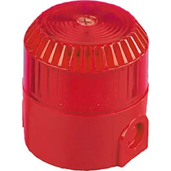 Poplachová siréna Xenonový nástěnný / stropní červený maják s vysokou paticí