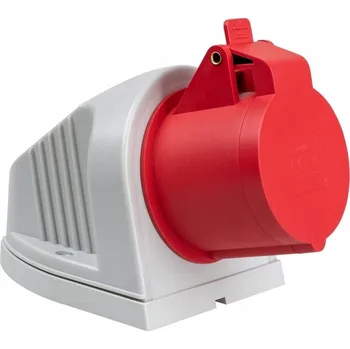 Elektrická zásuvka Ospel červená Elektrická Zásuvka