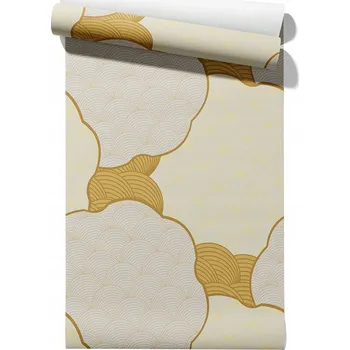 Tapeta Vliesová tapeta Pruhované oblouky, role 50 cm x 6,1 m