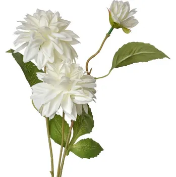 umělá květina Bílá umělá dekorace květina jiřina - 17*10*70 cm