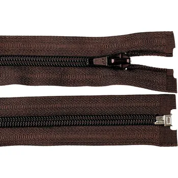 Zip Spirálový zip No 5 délka 35 cm bundový POL - hnědá čokoládová