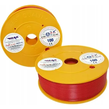 elektrický kabel Kabel LGY/H05V-K 0,75 mm2 100 m Červený