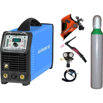 Svářečka Kühtreiber MAKin 200 P HF AC/DC + zem + TIG hořák 8m U/D + kukla + ventil + lahev SET TOP