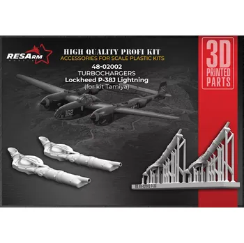 Plastikový model RESARM 1/48 P-38J Lightning Turbochargers, 2 pcs. (TAM)