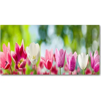 Obraz Panel mezi kuchyňský nábytek Tulipány 120x60 + LEPIDLO