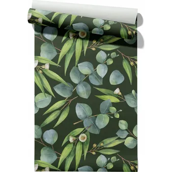 Tapeta Vliesová tapeta Tmavý Eukalyptus, role 50 cm x 6,1 m