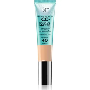 Přípravek na tvář IT Cosmetics Your Skin But Better CC+ Natural Matte CC krém pro matný vzhled SPF 40 Light Medium 32 ml