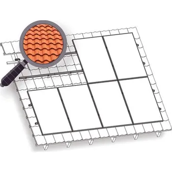 montážní sada pro solární panel KENO Konstrukce KENO na FV pro 6 panelů. Taška