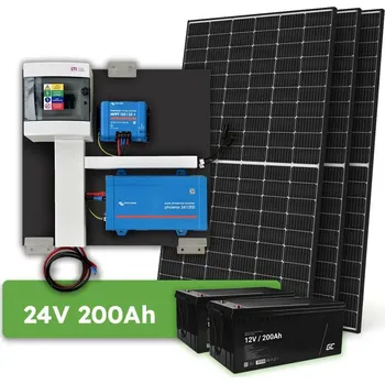 Ecoprodukt Předpřipravený ostrovní systém Victron 24V 1200VA 1305Wp 200Ah